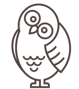 Mascot Owl Facing Left