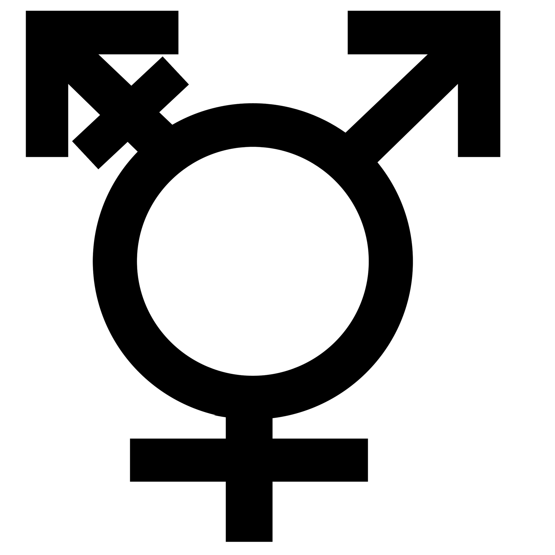 Three gender symbol