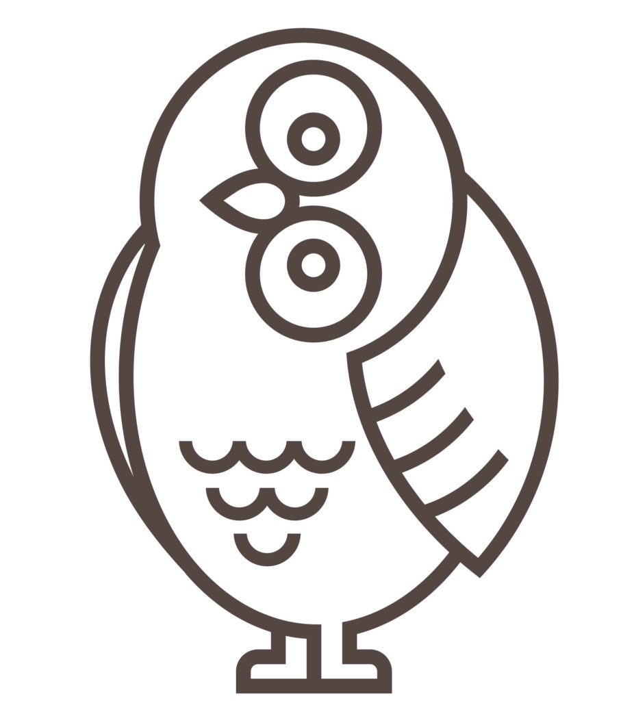 Mascot Owl Facing Left