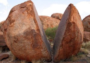 Split boulder