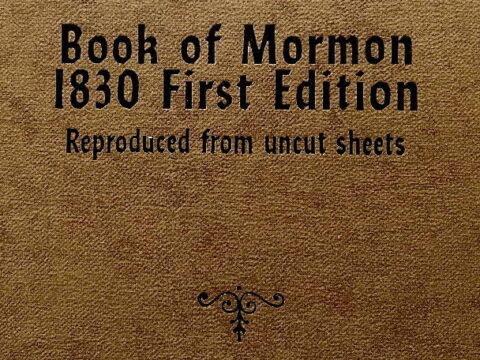 Cover of Book of Mormon 1830 Edition reprint